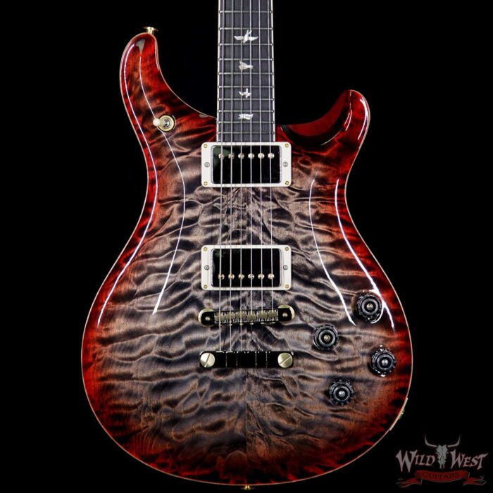 PRS Wood Library Artist Package McCarty 594 Quilt Maple Top Ebony Fretboard Charcoal Cherry Burst - Image 3