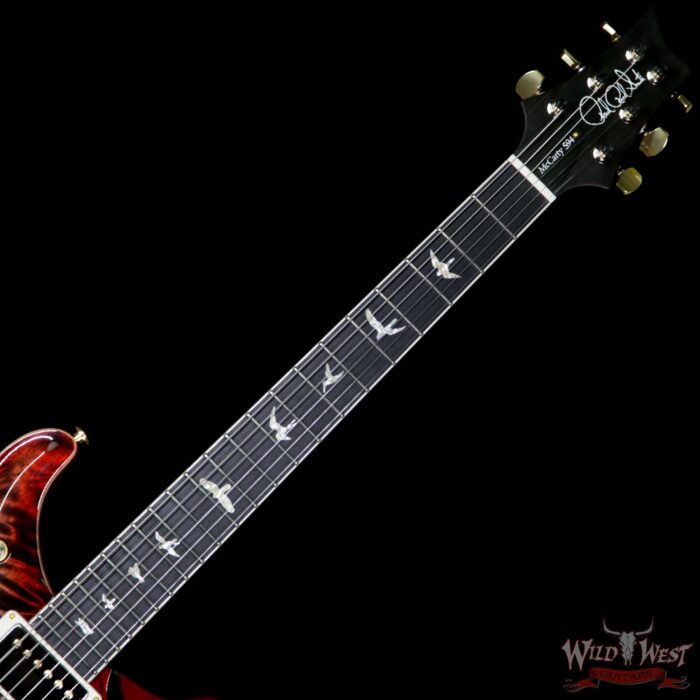 PRS Wood Library Artist Package McCarty 594 Quilt Maple Top Ebony Fretboard Charcoal Cherry Burst - Image 9
