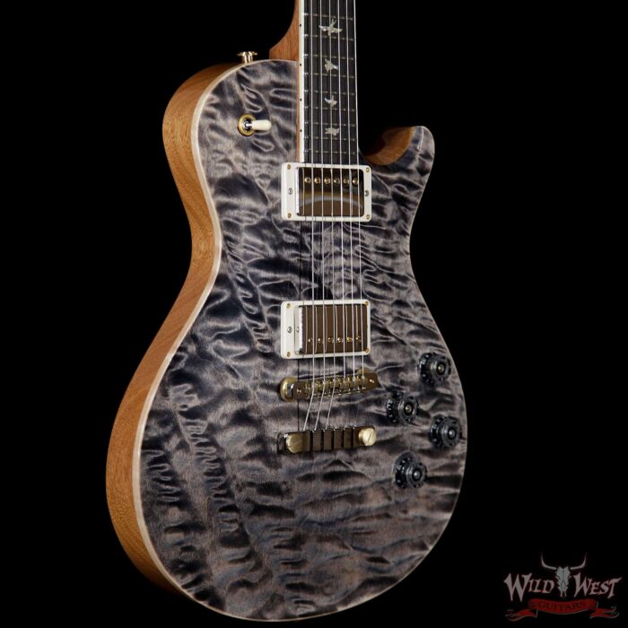 PRS Wood Library Artist Package McCarty Singlecut SC594 One Piece Quilt Top Ebony Fretboard Charcoal - Image 4