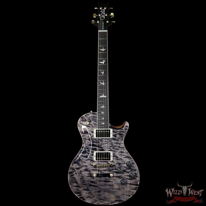 PRS Wood Library Artist Package McCarty Singlecut SC594 One Piece Quilt Top Ebony Fretboard Charcoal - Image 5