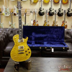PRS Wood Library Artist Package McCarty Singlecut SC 594 Quilt Top Brazilian Rosewood Fretboard Honey - Image 12