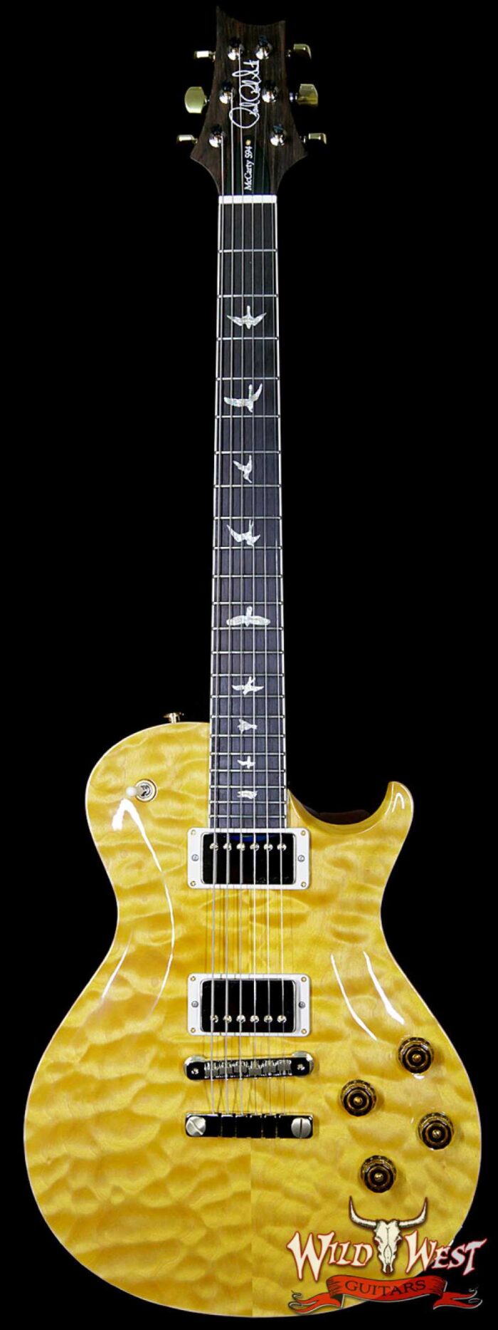 PRS Wood Library Artist Package McCarty Singlecut SC 594 Quilt Top Brazilian Rosewood Fretboard Honey - Image 1