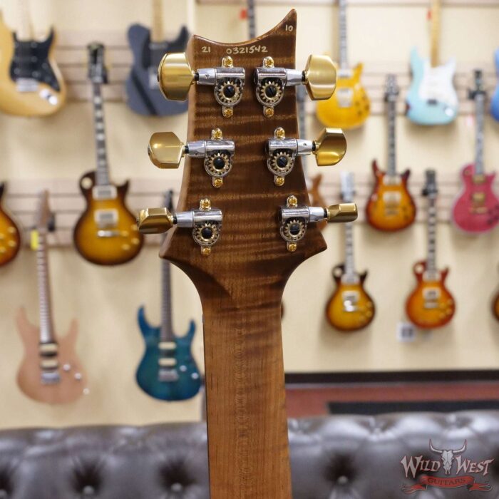 Paul Reed Smith Wood Library 10 Top Swamp Ash Custom 24 Roasted Maple Neck Cocobolo Board Blue Fade - Image 10