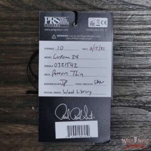 Paul Reed Smith Wood Library 10 Top Swamp Ash Custom 24 Roasted Maple Neck Cocobolo Board Blue Fade - Image 12