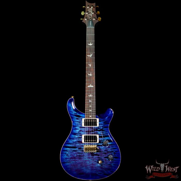 Paul Reed Smith Wood Library 10 Top Swamp Ash Custom 24 Roasted Maple Neck Cocobolo Board Violet Blue Burst - Image 3