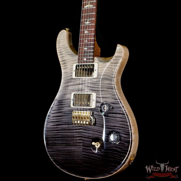 Paul Reed Smith Wood Library 10 Top Swamp Ash Custom 24 Roasted Maple Neck Cocobolo Board Gray Black Fade - Image 2