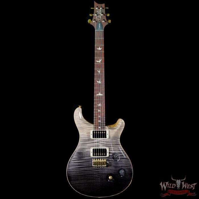 Paul Reed Smith Wood Library 10 Top Swamp Ash Custom 24 Roasted Maple Neck Cocobolo Board Gray Black Fade - Image 3