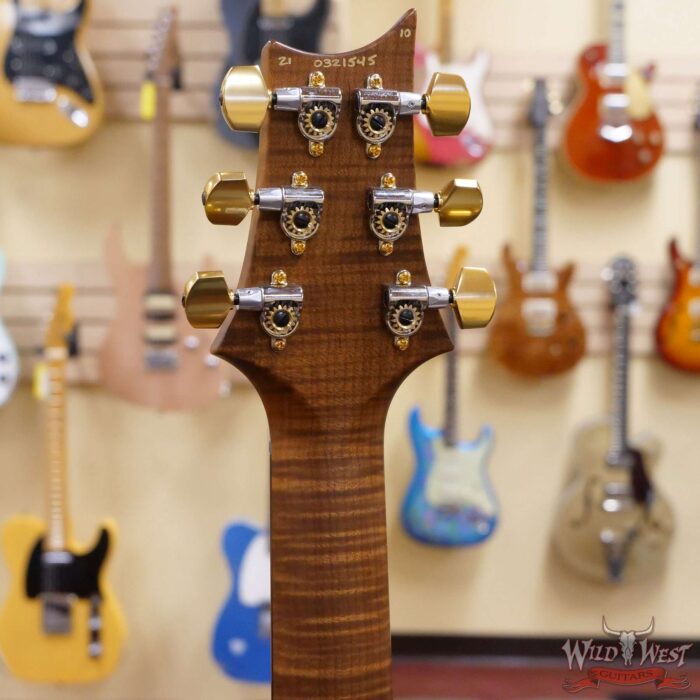 Paul Reed Smith Wood Library 10 Top Swamp Ash Custom 24 Roasted Maple Neck Cocobolo Board Gray Black Fade - Image 10