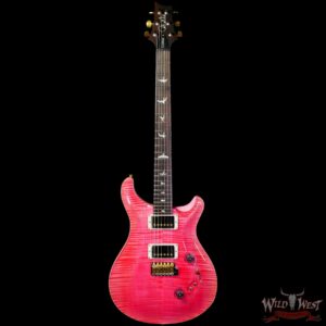 Paul Reed Smith Wood Library 10 Top Custom 24-08 Roasted Flame Maple Neck Brazilian Rosewood Board Bonnie Pink - Image 3