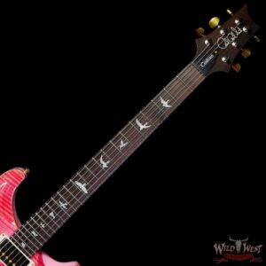 Paul Reed Smith Wood Library 10 Top Custom 24-08 Roasted Flame Maple Neck Brazilian Rosewood Board Bonnie Pink - Image 4