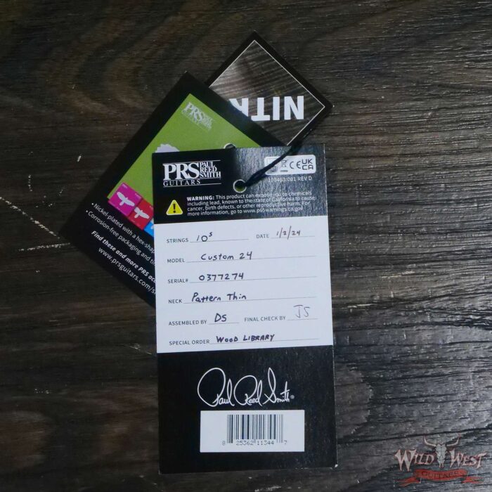 Paul Reed Smith PRS Wood Library 10 Top Custom 24 Brazilian Rosewood Fingerboard Trampas Green Fade (US Only / No International Shipping) - Image 12