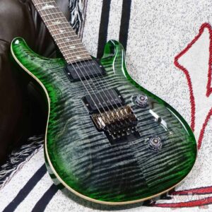 Paul Reed Smith PRS Wood Library 10 Top Custom 24 Floyd Rose Brazilian Rosewood Fingerboard Flame Maple Neck Charcoal Jade Burst - Image 8