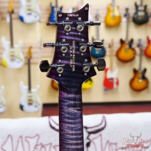 Paul Reed Smith PRS Wood Library 10 Top Custom 24 Floyd Rose Brazilian Rosewood Fingerboard Flame Maple Neck Charcoal Purple Burst - Image 10