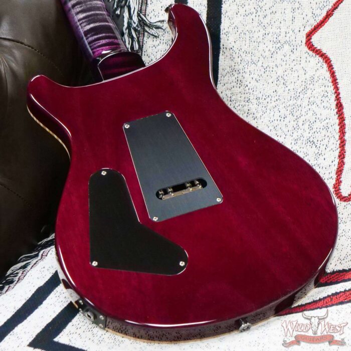 Paul Reed Smith PRS Wood Library 10 Top Custom 24 Floyd Rose Brazilian Rosewood Fingerboard Flame Maple Neck Charcoal Purple Burst - Image 11