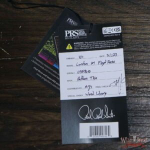 Paul Reed Smith PRS Wood Library 10 Top Custom 24 Floyd Rose Brazilian Rosewood Fingerboard Flame Maple Neck Charcoal Purple Burst - Image 12