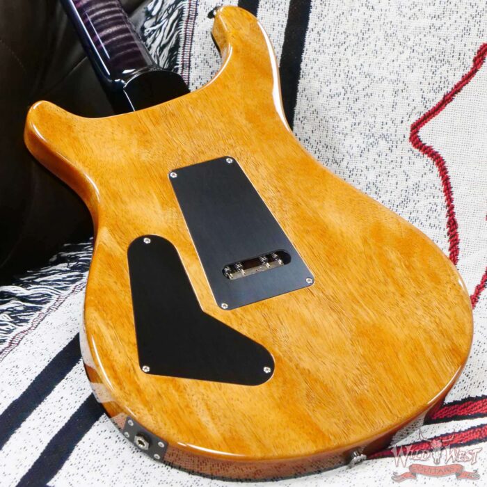 Paul Reed Smith PRS Wood Library 10 Top Custom 24 Floyd Rose Brazilian Rosewood Fingerboard Stained Flame Maple Neck Charcoal Purple Smokeburst - Image 11