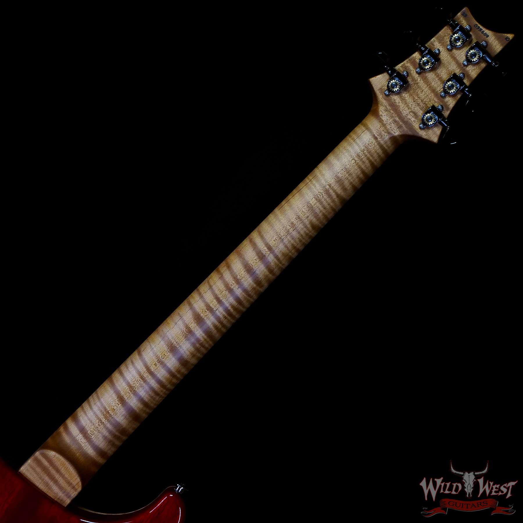 prs-wl-cu24fr-ccb-356114-c3__wwg.jpg Paul Reed Smith PRS Wood Library 10 Top Custom 24 Floyd Rose Ebony Fingerboard Roasted Flame Maple Neck Charcoal Cherry Burst - Image 5
