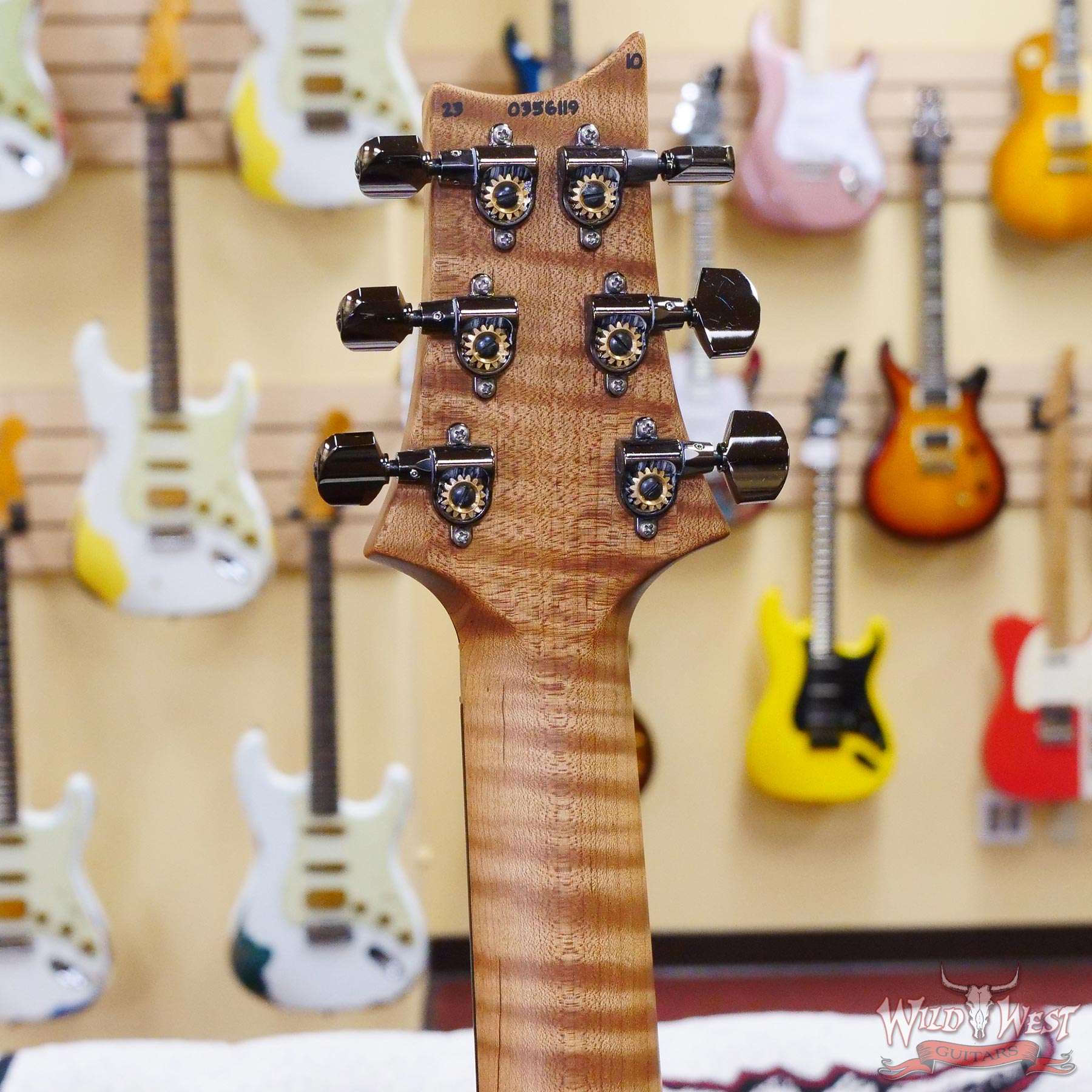 prs-wl-cu24fr-ccb-356114-d5__wwg.jpg Paul Reed Smith PRS Wood Library 10 Top Custom 24 Floyd Rose Ebony Fingerboard Roasted Flame Maple Neck Charcoal Cherry Burst - Image 10