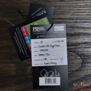 PRS Wood Library 10 Top Custom 24 Floyd Rose Ebony Fingerboard AAA Flame Maple Neck Eriza Verde - Image 12