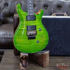 PRS Wood Library 10 Top Custom 24 Floyd Rose Ebony Fingerboard AAA Flame Maple Neck Eriza Verde - Image 8