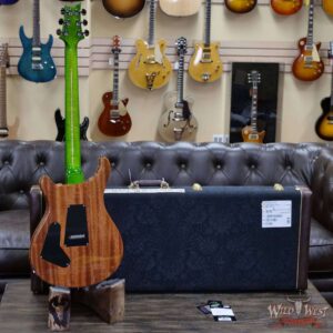 PRS Wood Library 10 Top Custom 24 Floyd Rose Ebony Fingerboard AAA Flame Maple Neck Eriza Verde - Image 9