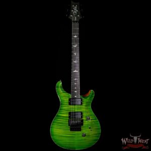 PRS Wood Library 10 Top Custom 24 Floyd Rose Ebony Fingerboard AAA Flame Maple Neck Eriza Verde - Image 3