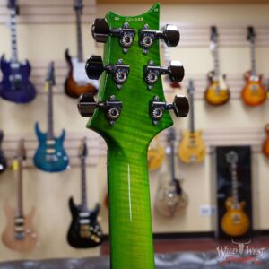 PRS Wood Library 10 Top Custom 24 Floyd Rose Ebony Fingerboard AAA Flame Maple Neck Eriza Verde - Image 10