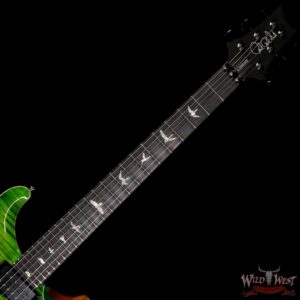 PRS Wood Library 10 Top Custom 24 Floyd Rose Ebony Fingerboard AAA Flame Maple Neck Eriza Verde - Image 4