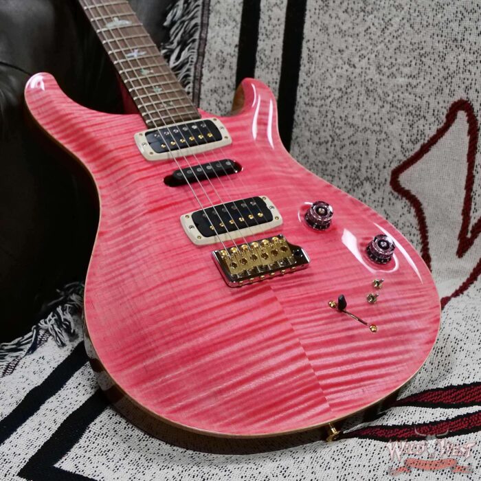 Paul Reed Smith PRS Wood Library 10 Top Modern Eagle V ME5 Flame Maple Neck Brazilian Rosewood Board Bonnie Pink 8.20 LBS (US Only / No International Shipping) - Image 8