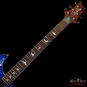 Paul Reed Smith PRS Wood Library 10 Top Swamp Ash 509 Flame Maple Neck Brazilian Rosewood Faded Blue Burst - Image 4