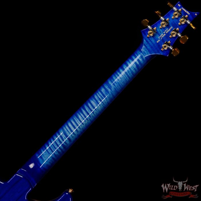 Paul Reed Smith PRS Wood Library 10 Top Swamp Ash 509 Flame Maple Neck Brazilian Rosewood Faded Blue Burst - Image 5