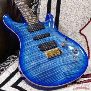 Paul Reed Smith PRS Wood Library 10 Top Swamp Ash 509 Flame Maple Neck Brazilian Rosewood Faded Blue Burst - Image 8