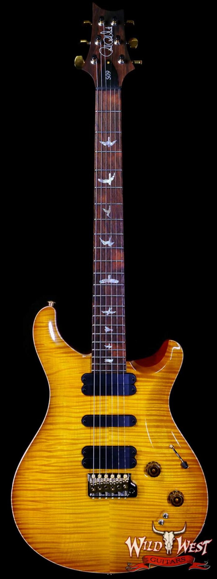 Paul Reed Smith PRS Wood Library 10 Top Swamp Ash 509 Flame Maple Neck Brazilian Rosewood McCarty Sunburst - Image 1