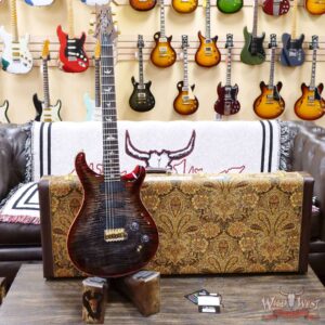 Paul Reed Smith PRS Wood Library 10 Top Swamp Ash 509 Flame Maple Neck Brazilian Rosewood Charcoal Cherry Burst - Image 6