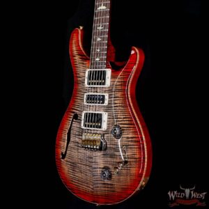 Paul Reed Smith PRS Wood Library 10 Top Special 22 Semi-Hollow Flame Maple Neck Brazilian Rosewood Fingerboard Chaocoal Cherry Burst 6.95 LBS (US Only / No International Shipping) - Image 2