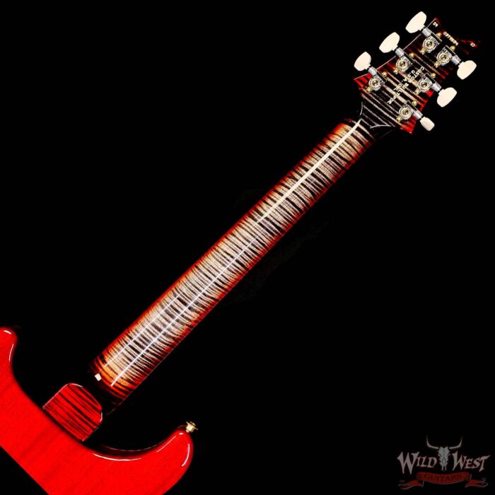 Paul Reed Smith PRS Wood Library 10 Top Special 22 Semi-Hollow Flame Maple Neck Brazilian Rosewood Fingerboard Chaocoal Cherry Burst 6.95 LBS (US Only / No International Shipping) - Image 5