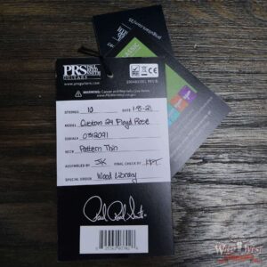 Paul Reed Smith PRS Wood Library 10 Top Custom 24 Floyd Rose Roasted Flame Maple Neck Blue Fade - Image 12