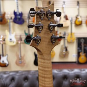Paul Reed Smith PRS Wood Library 10 Top Custom 24 Floyd Rose Roasted Flame Maple Neck Blue Fade - Image 10