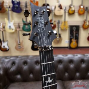 Paul Reed Smith PRS Wood Library 10 Top Custom 24 Floyd Rose Roasted Flame Maple Neck Blue Fade - Image 7