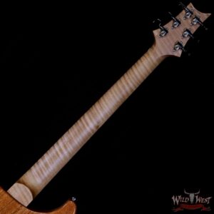 Paul Reed Smith PRS Wood Library 10 Top Custom 24 Floyd Rose Roasted Flame Maple Neck Blue Fade - Image 5