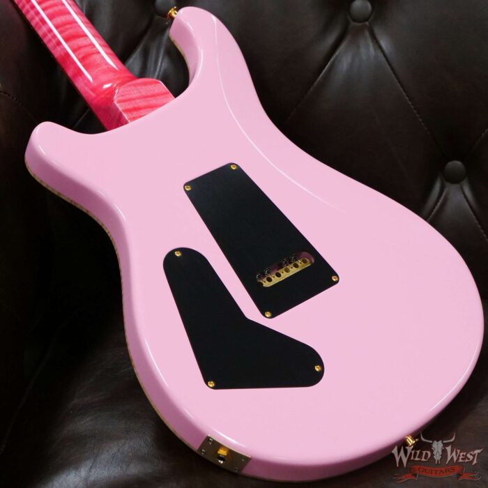 Paul Reed Smith Wood Library 10 Top Custom 24 Pattern Thin Flame Maple Neck Brazilian Rosewood Board Bonnie Pink - Image 11
