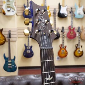 Paul Reed Smith PRS Wood Library 10 Top Custom 24 Pattern Thin Flame Maple Neck Brazilian Rosewood Board Violet Blue Burst - Image 7