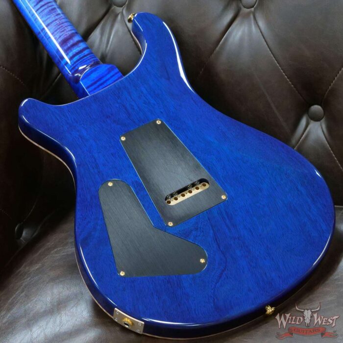 Paul Reed Smith PRS Wood Library 10 Top Custom 24 Pattern Thin Flame Maple Neck Brazilian Rosewood Board Violet Blue Burst - Image 11