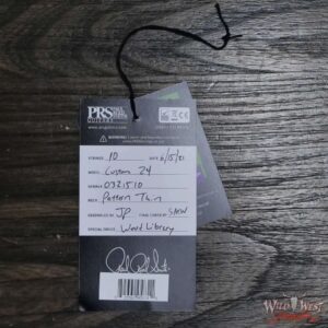 Paul Reed Smith PRS Wood Library 10 Top Custom 24 Pattern Thin Flame Maple Neck Brazilian Rosewood Board Violet Blue Burst - Image 12