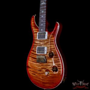 Paul Reed Smith Wood Library 10 Top Custom 24 Pattern Thin Flame Maple Neck Brazilian Rosewood Board Autumn Sky - Image 2