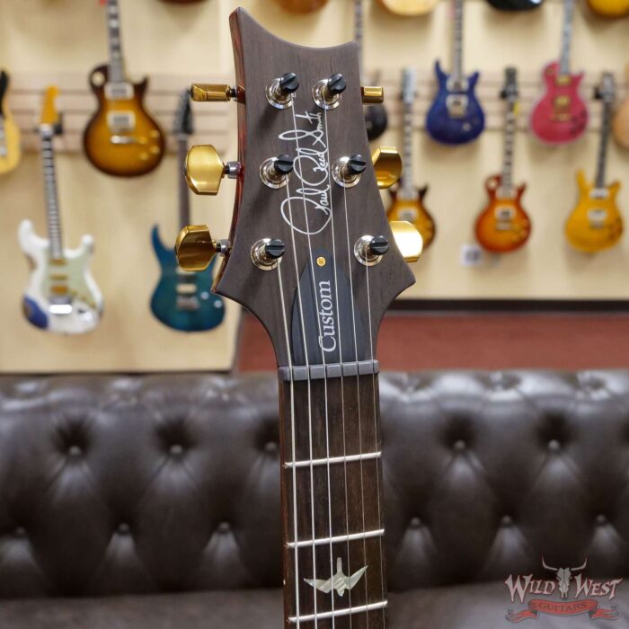 Paul Reed Smith Wood Library 10 Top Custom 24 Pattern Thin Flame Maple Neck Brazilian Rosewood Board Autumn Sky - Image 7