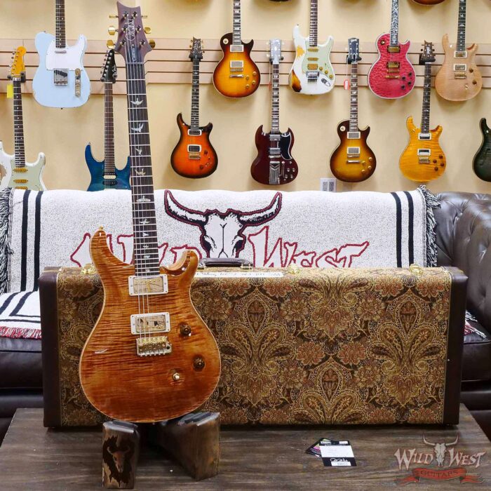 Paul Reed Smith Wood Library 10 Top Swamp Ash Custom 24 Roasted Maple Neck Cocobolo Board Copperhead - Image 6