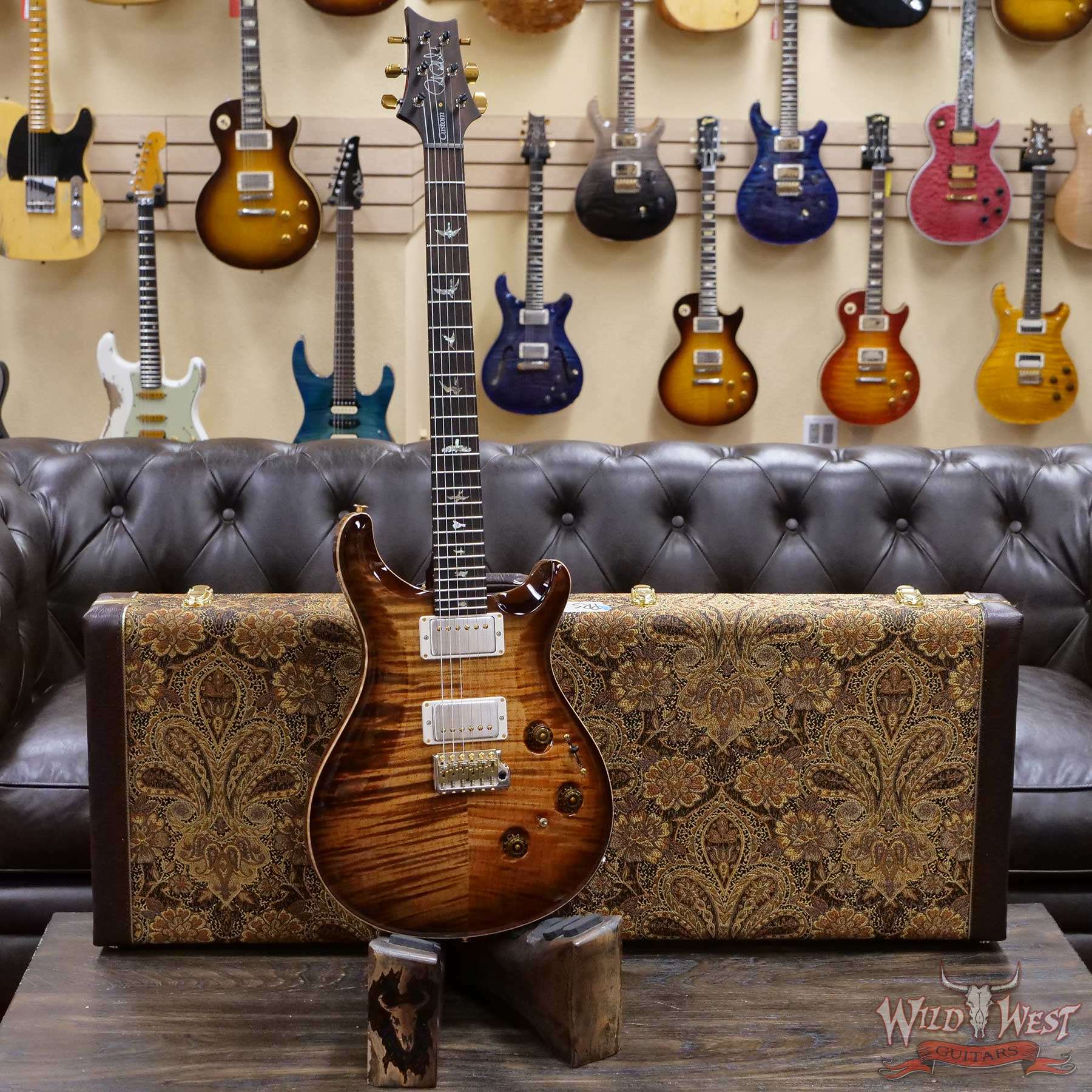 prs-wl-f10-cu24-321960-d1__wwg.jpg Paul Reed Smith Wood Library 10 Top Swamp Ash Custom 24 Piezo P24 Flame Maple Neck Brazilian Rosewood Copperhead - Image 6