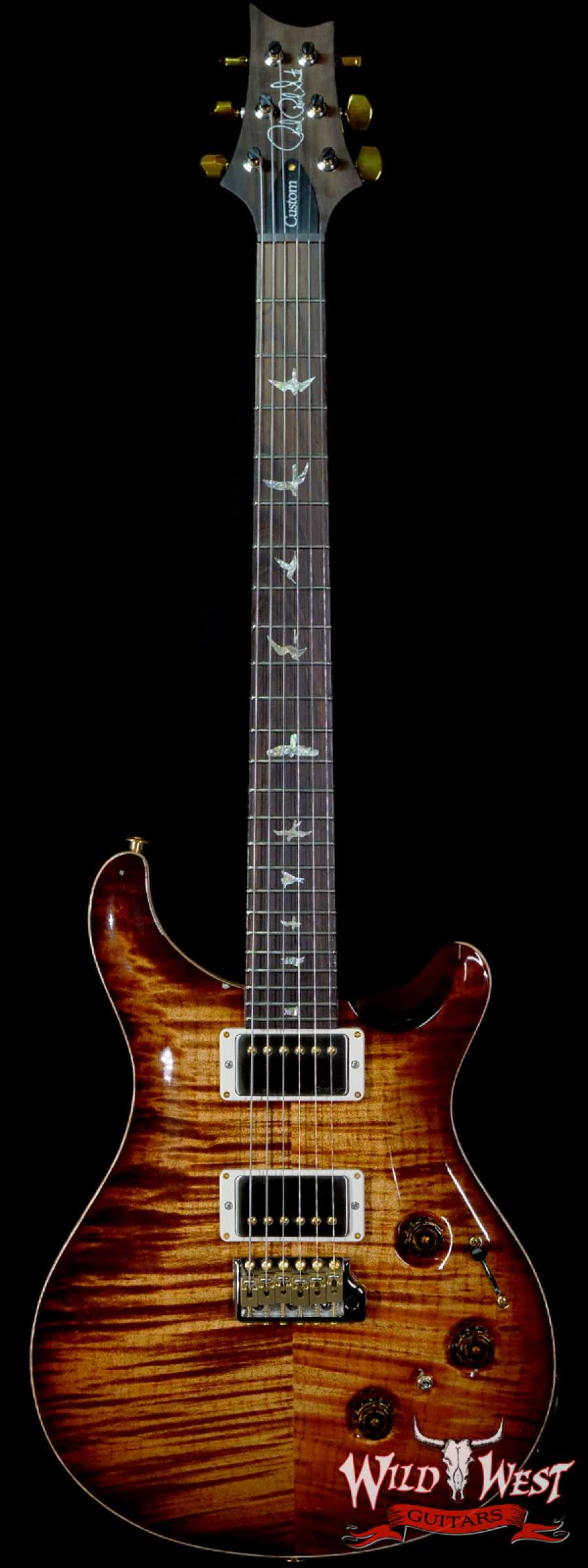 prs-wl-f10-cu24-321960-main__wwg_large.jpg Paul Reed Smith Wood Library 10 Top Swamp Ash Custom 24 Piezo P24 Flame Maple Neck Brazilian Rosewood Copperhead - Image 1