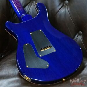 Paul Reed Smith PRS Wood Library 10 Top Custom 24 Flame Maple Neck Brazilian Rosewood Board Violet Blue Burst - Image 11